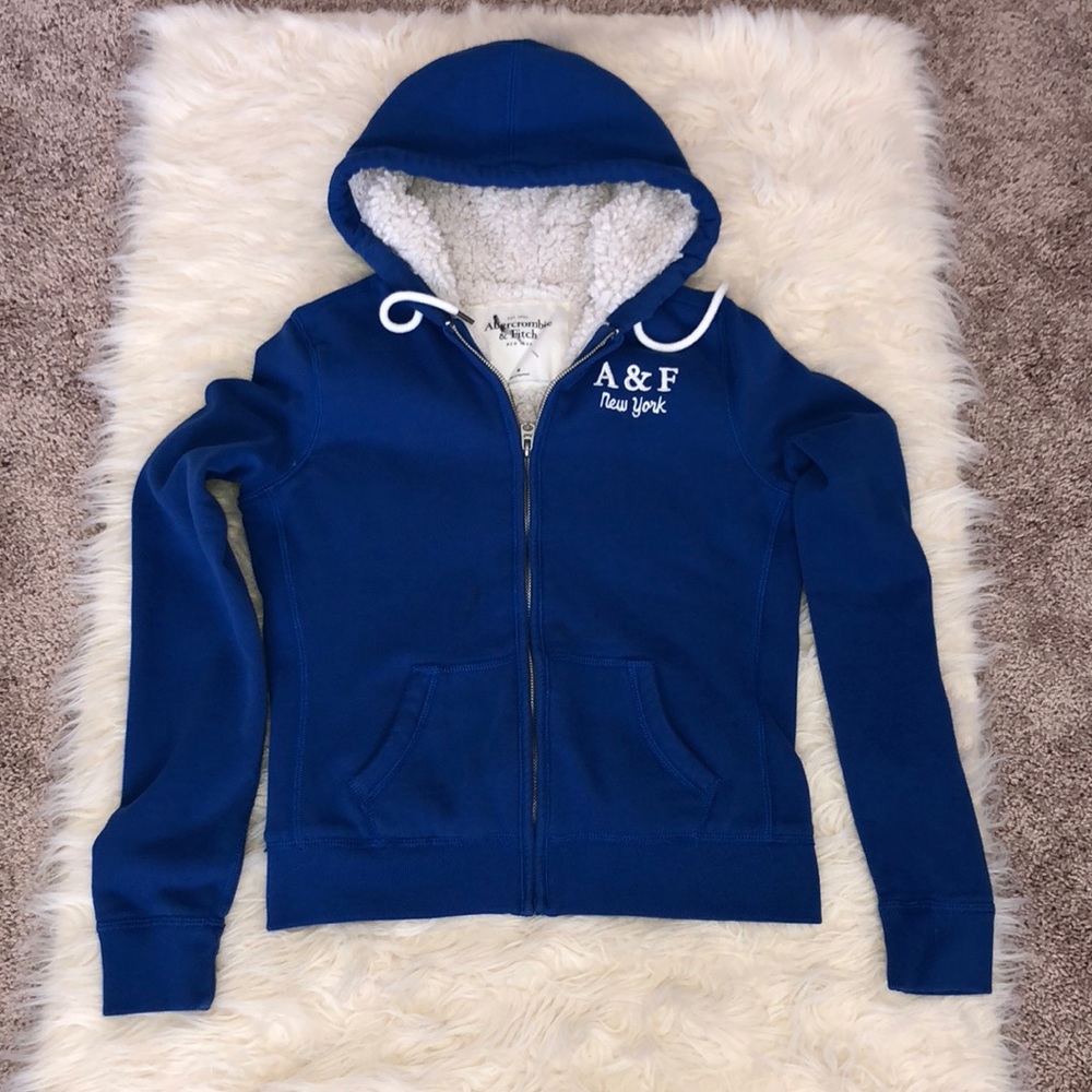 Abercrombie & Fitch Royal Blue Hoodie Medium